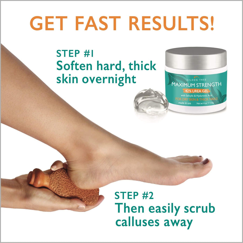 Callus Remover Gel + Foot Scrubber Kit - Pedicure Tools for Dry Cracked Heels - NewNest Australia