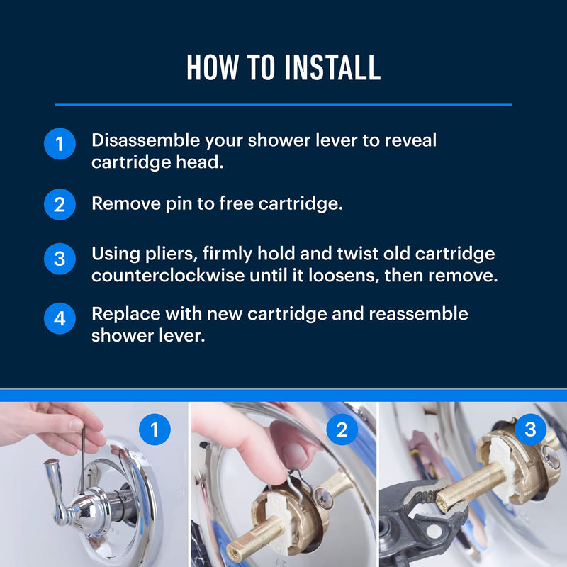 1222 Moen Replacement Cartridge – Aftermarket Replacement Compatible with One-Handle Posi-Temp Faucets & Moen Tub Shower | Durable Brass and Plastic - Essential Values - NewNest Australia