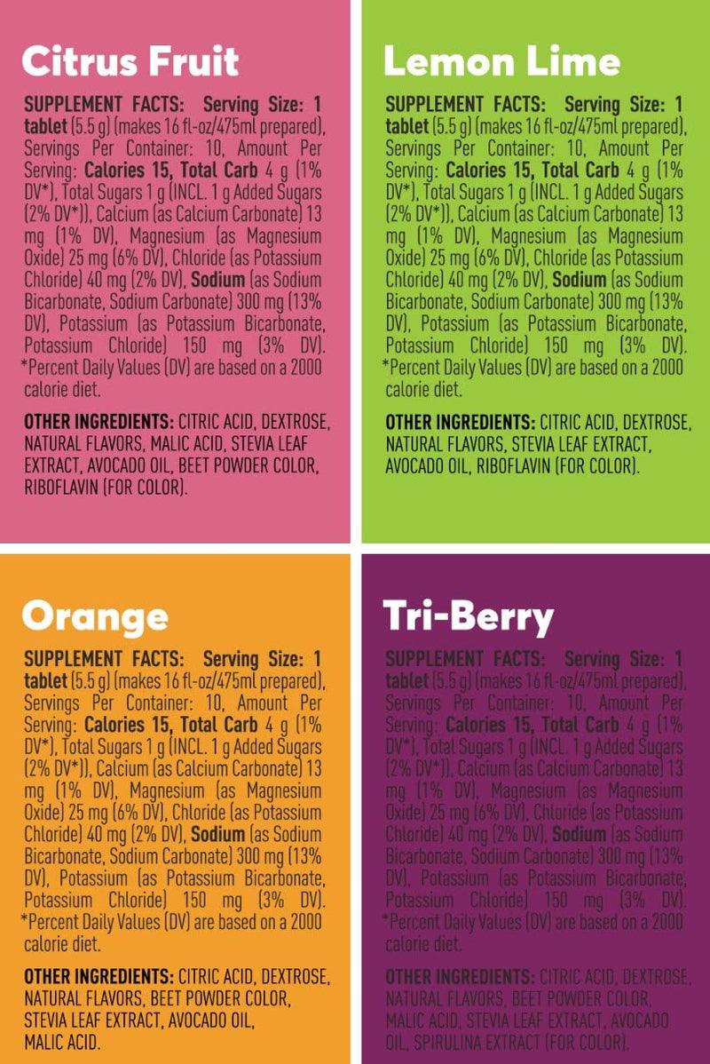 Nuun Sport: Electrolyte Drink Tablets, Citrus Berry Mixed Box, 4 Tubes (40 Servings) Citrus Berry Mix 10 Count (Pack of 4) - NewNest Australia