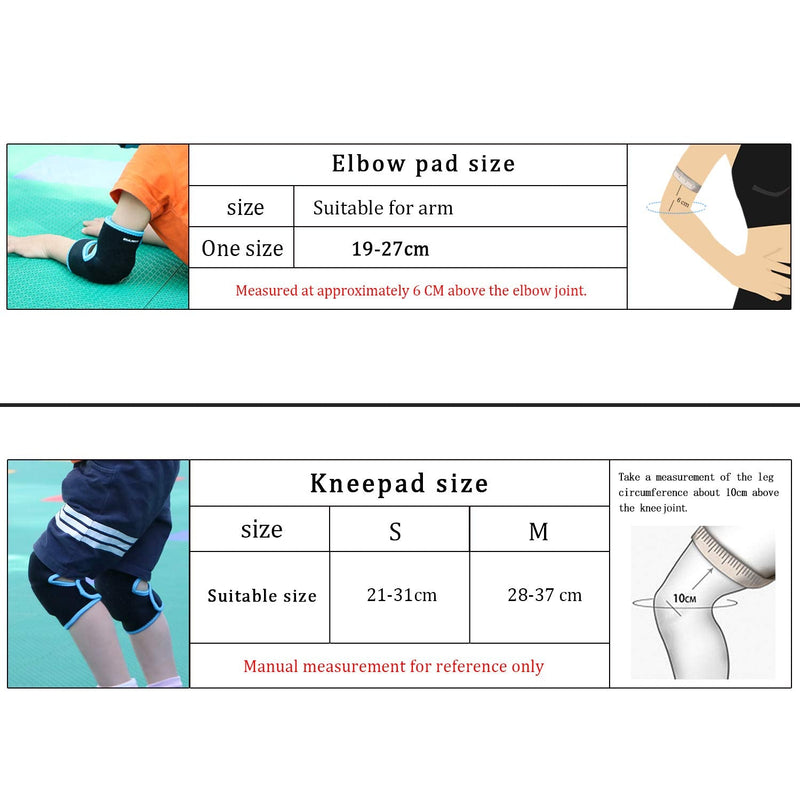 Sborter Adjustable Soft Elbow Pads and Knee Pads for Kids, Child Protective Pad Sets for Bicycle Roller Skating Basketball Football Volleyball Dancing Kneeling Rose M - NewNest Australia