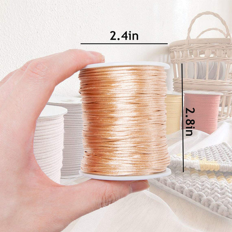 Promise Babe Gold Satin Rattail Cord for Baby Teething Necklace 75m DIY Teether Craft Supplies Line - NewNest Australia