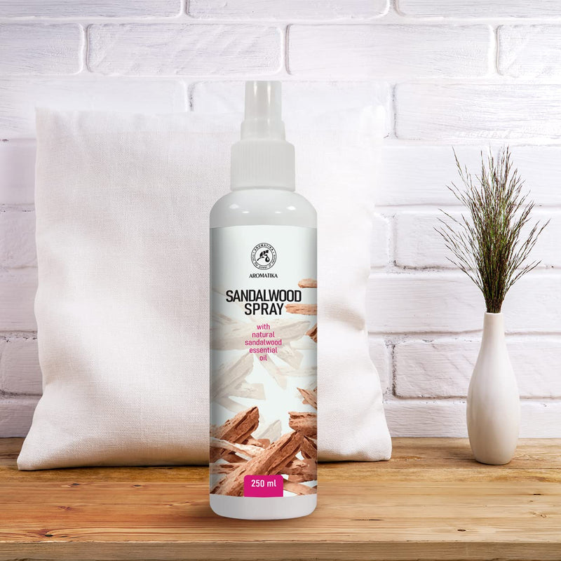 Sandalwood Room Spray And Air Freshener 250 Ml - Made From Pure Sandalwood Essential Oil - Natural Fragrance Spray - Relaxing Room Fragrance - Sleep Spray - Sandalwood Oil Aromatic Spray - NewNest Australia