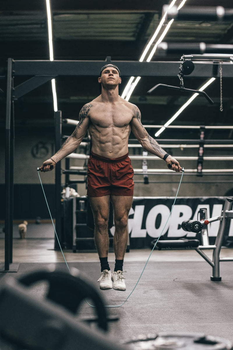 EliteSRS, Boxer 3.0 Boxing Jump Rope for Fitness and Cardio Training - Professionally Designed Workout Jump Ropes with Tangle Free 5MM PVC Jump Rope Cord, Unbreakable 5.5" Ergonomic Handles, and Smooth Spin Technology for Skipping Rope Effortlessly Blue - NewNest Australia