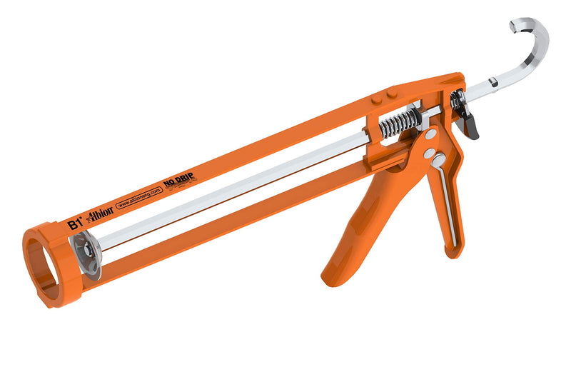 Albion Engineering Company B1 B-Line Manual Skeleton Cartridge Caulking Gun, No Drip, 1/10 Gallon (10oz), 7:1 Drive Hex Rod / Skeleton Barrel - NewNest Australia