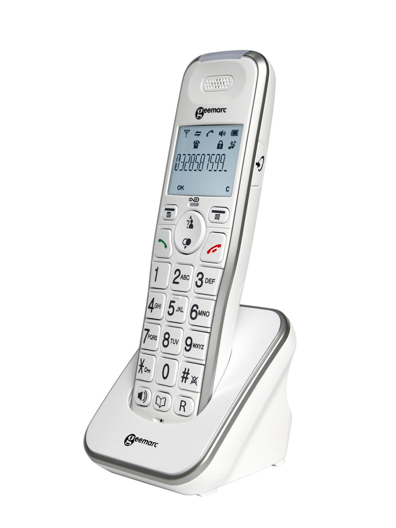 Geemarc Amplidect 295 HS - Additional Handset for Geemarc Amplidect 295 Range with Extra Large Buttons - Main Base Unit Required - Low to Medium Hearing Loss - Hearing Aid Compatible - UK Version - NewNest Australia