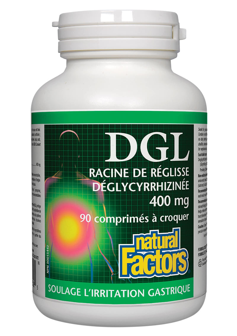 Natural Factors, DGL Licorice Root Extract, Natural Digestive Relief, 90 Chewable Tablets 90 Count (Pack of 1) - NewNest Australia