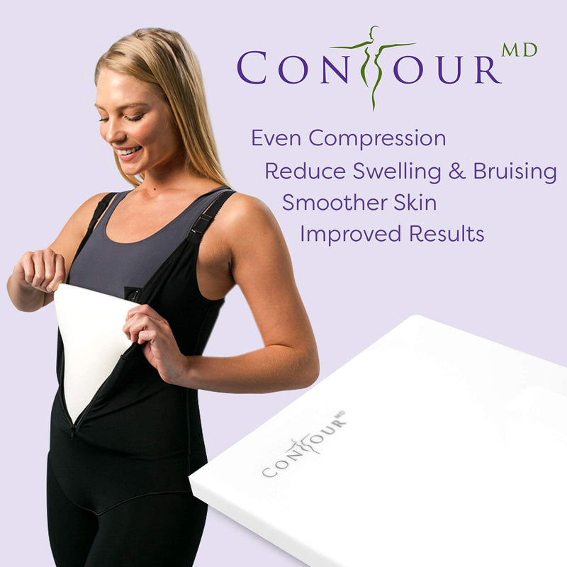 Lipo Foam Sheets for Post Surgery, Surgical Compression Garments. Top Medical Grade for Lipo, Fajas, Ab Flattening, BBL, and more. ContourMD, 8"x 11" Set of 2 (Lipo-1) - NewNest Australia
