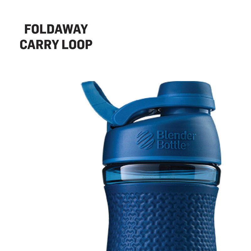 BlenderBottle Sportmixer Twist Tritan drinking bottle with BlenderBall, suitable as a protein shaker, protein shaker, water bottle or for fitness shakes, BPA free, scaled up to 760 ml, 820 ml, navy blue - NewNest Australia