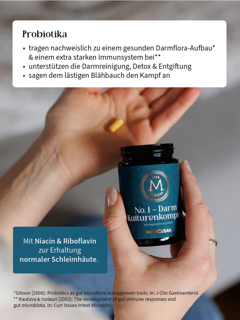 Medicusan No.1 Intestinal Culture Complex - 12 Bacterial Strains Including Lactobacillus Rhamnosus - 12 Billion Cfu - 50 Mg Inulin - 100% Nrv Riboflavin - 20% Nrv Niacin - 1 Capsule / Day - 90 - NewNest Australia