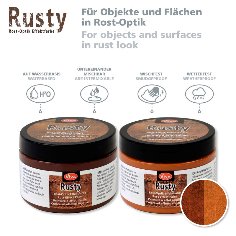 Viva Decor Rusty for Paper and More, 150ml, Rust Orange - NewNest Australia