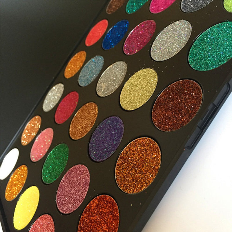 Glitter Eyeshadow New 35 Color Sequin Natural Professional Makeup Palette Mixing - NewNest Australia