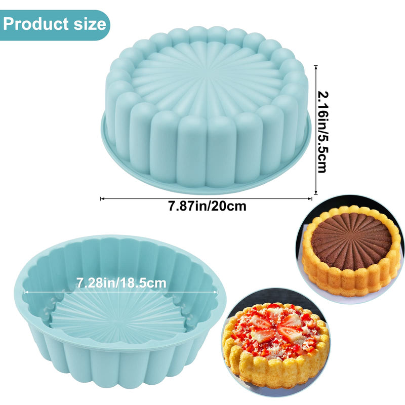 Palksky Charlotte Cake Pan Silicone, Nonstick, 8 inch Round Cake Molds for Baking - NewNest Australia