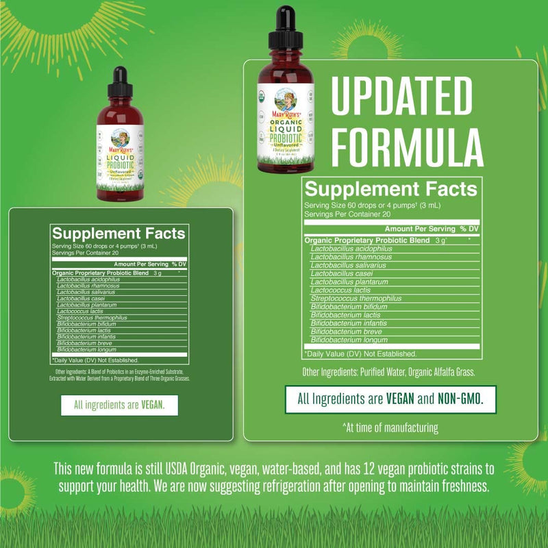 Probiotics for Women Men & Kids | Probiotics for Digestive Health | Acidophilus Probiotic | Gut Health & Immune Support Supplement | Vegan | Non-GMO | Gluten Free | 20 Servings 2 Fl Oz (Pack of 1) - NewNest Australia