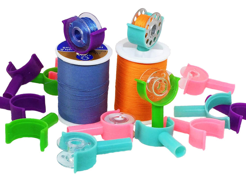 PeavyTailor 36Pcs Bobbin Holder Bobbin Clips Spool Huggers for Sewing Machines Thread organizing. The Bobbin Clamps, peels Thread Huggers are Sewing kit Organizer to Avoid unwinding Thread Tails. - NewNest Australia
