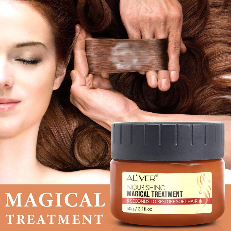 Livoty Hydrating Argan Oil Hair Mask and Deep Conditioner Hair Detoxifying Mask Advanced Molecular Hair Roots Treatment Recover Elasticity Hair for Dry or Damaged Hair 60ML - NewNest Australia