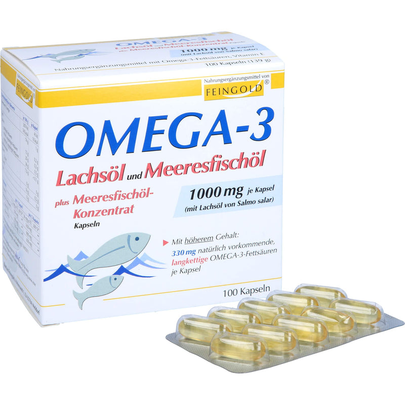 Omega 3 salmon oil and sea fish oil capsules - NewNest Australia