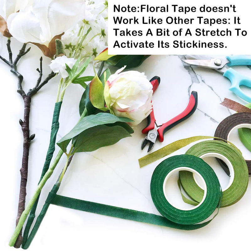 Supla Floral Arrangement Kit Floral Tools Wire Cutter Stem Wire Floral Wire 26 Gauge and 22 Gauge Wire Green Floral Tapes for Bouquet Stem Wrap Florist - NewNest Australia