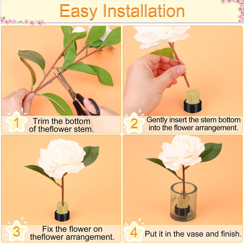 7 Pieces Flower Frog Round Flower Arranger - Cludoo Flower Holder Floral Arrangement Pin Holder Set 3 Sizes Stainless Floral Flower Frog Fixed Tools with 1 Roll Tape (0.91", 1.02", 1.34") - NewNest Australia
