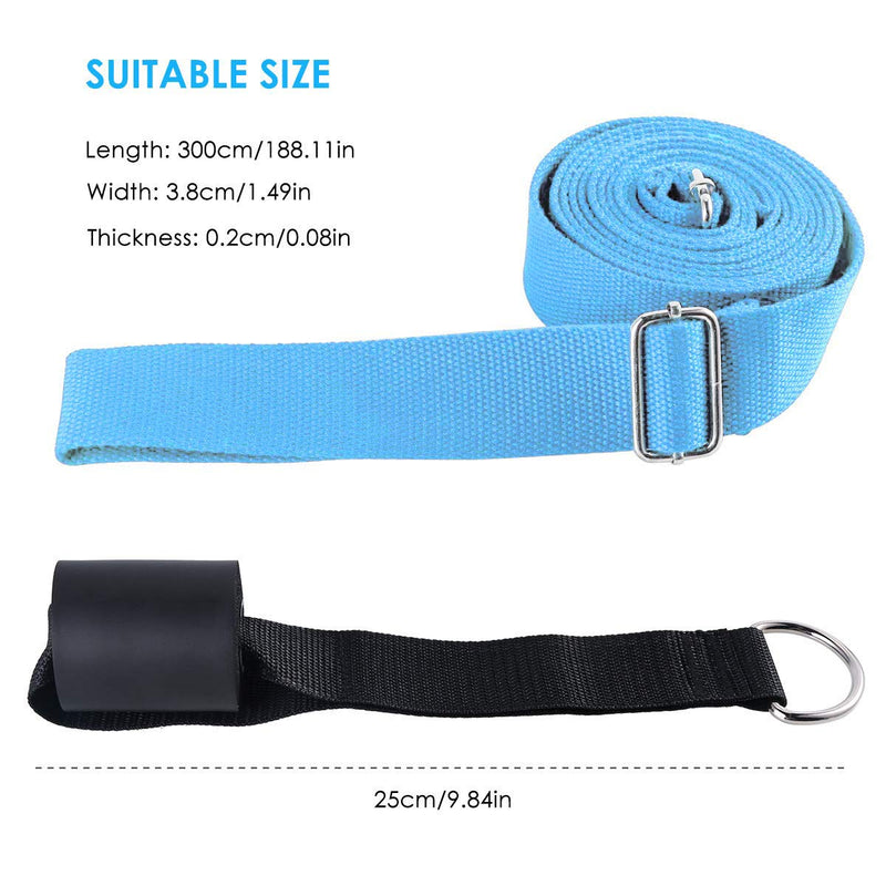 Price Xes Leg Stretcher, Door Flexibility & Stretching Leg Strap - Great for Ballet Cheer Dance Gymnastics or Any Sport Leg Stretcher Door Flexibility Trainer Premium Stretching Equipment light blue - NewNest Australia