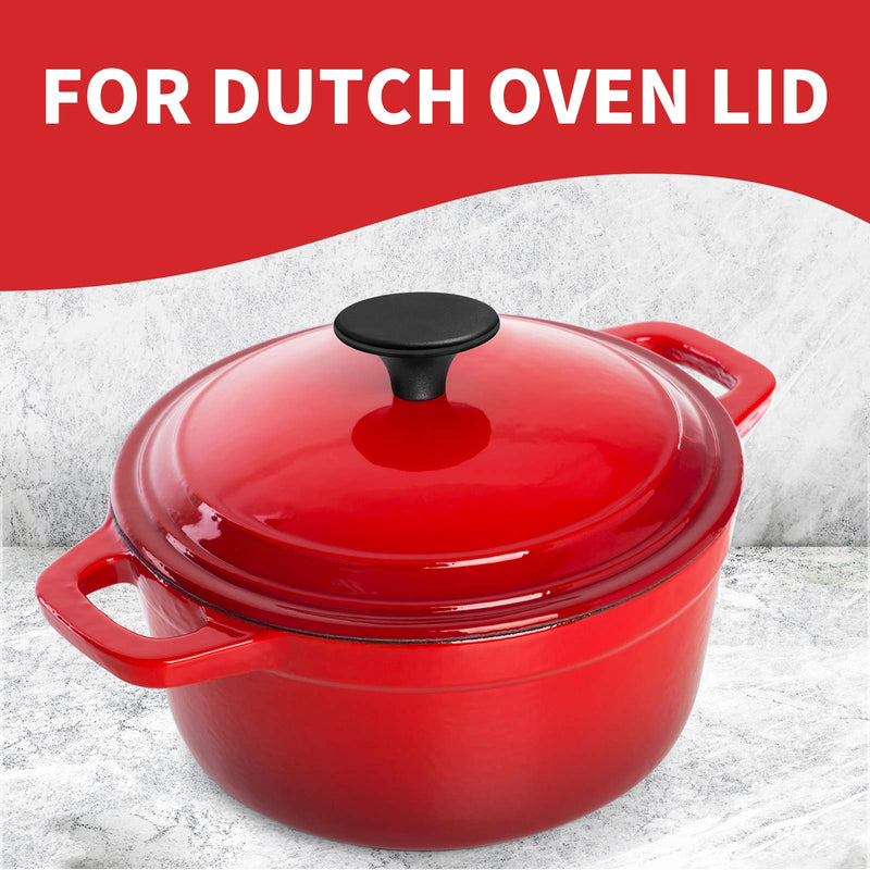 4 Sets Dutch Oven Knob Bakelite Replacement Knob Pot Lid Handle Compatible with Le Creuset, Aldi, Lodge and Other Enameled Dutch Oven, Black - NewNest Australia
