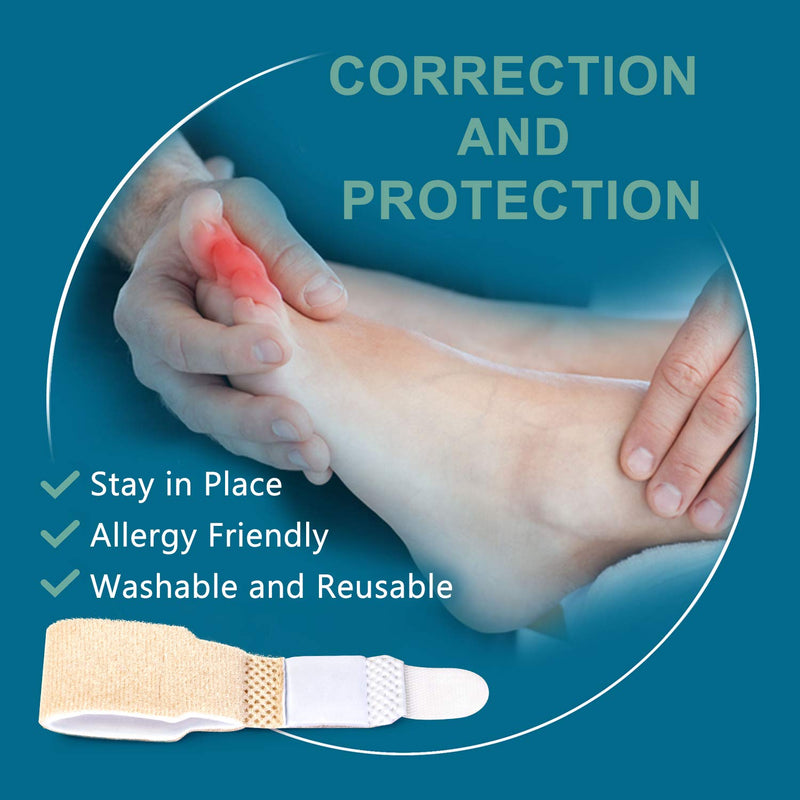 Bukihome Hammer Toe Straighteners for Bent Toes, 4 PCS Toe Splints, Toe Corrector, Toe Wraps for Curled Toes, Crooked Toes and Hammer Toes - NewNest Australia