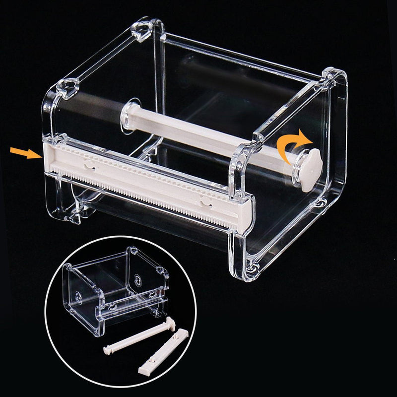 2pcs HomDSim Washi Tape Dispenser Cutter,Roll Tape Holder Organizer,Masking Tape Desktop Tape DIY Sticker Roll Tape Cutter Holder Storage,Washi Tape Box Beige - NewNest Australia