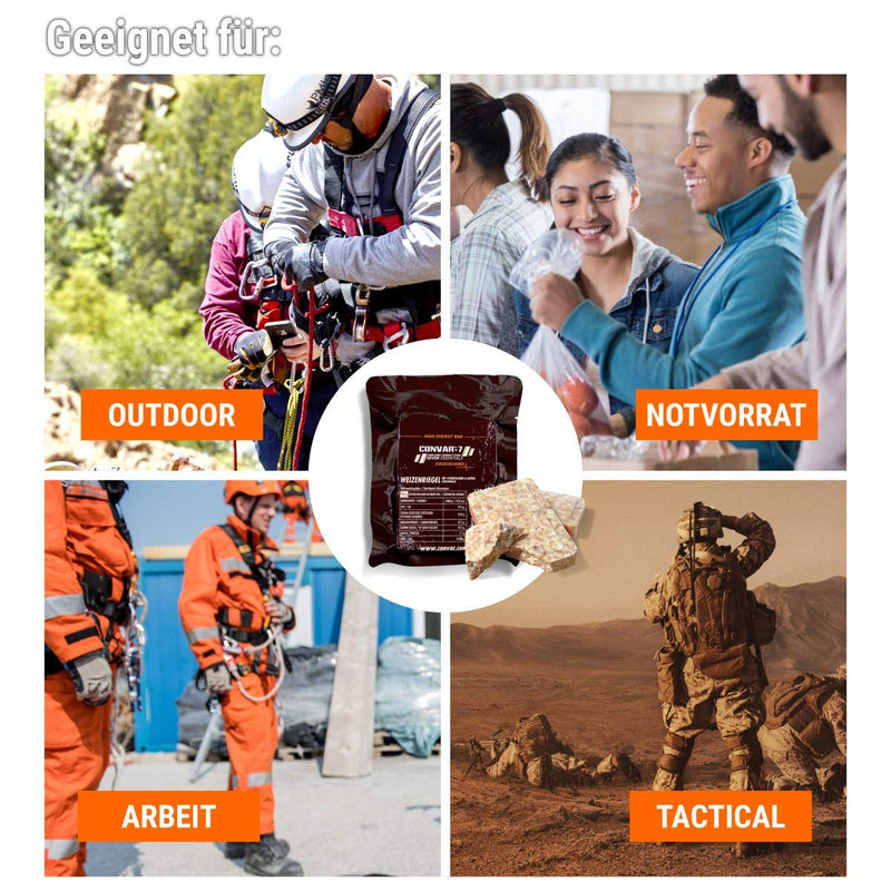 Convar -7 - High Energy Bar Chocochino, Essential In Emergency Package For Crisis Prevention, Emergency Supply, Long-Term Food And Energy Bar - Valuable Ingredients - Compact Packaging - 120 G - NewNest Australia