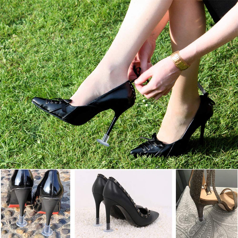 Amison Heel Protectors Transparent High Heels Protection For Women Stiletto, Stiletto Protection Grass, High Heel Stopper, Perfect For Weddings, 30 Pairs S/M/L, Transparent - NewNest Australia