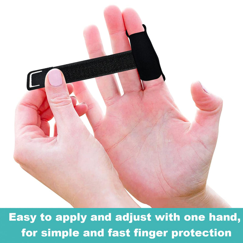 VerteLife Finger Splint Finger Sleeve Support Protector Prevents Sport Injury, Elastic Breathable Finger Buddy Finger Brace Reliev Finger Pain, Finger Guards Sport Cushion Bandage M - NewNest Australia
