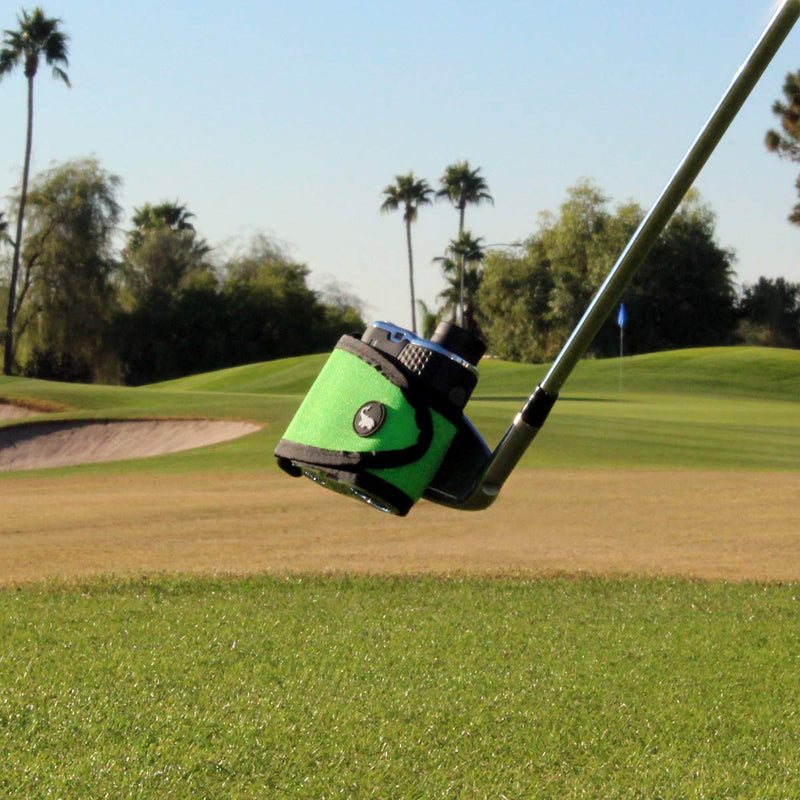 STICKIT Magnetic Rangefinder Strap | Strong Magnet Securely Holds to Golf Carts and Golf Clubs for Easy Access | Slim, Form Fitting, Size Adjustable Green - NewNest Australia