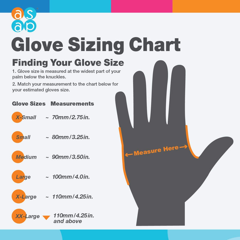 ASAP Black Nitrile Powder Free Examination Gloves, Disposable, 4 mil, Black Small (Pack of 100) - NewNest Australia