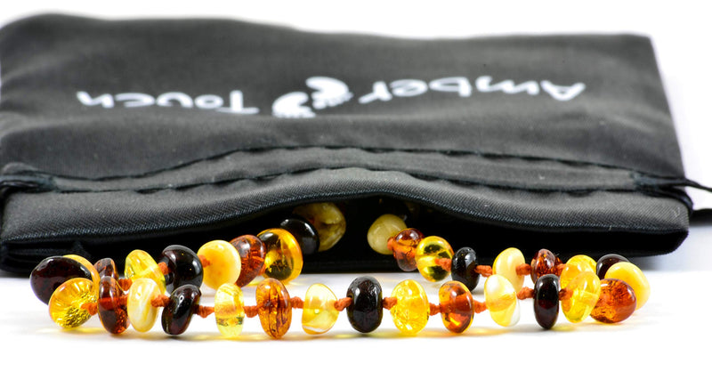 Amber Necklace (Unisex) - Certificated Natural Baltic Amber 13inch. - NewNest Australia
