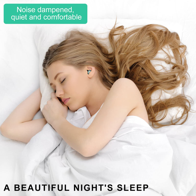Tnsland Soft Ear Plugs Sleeping, Noise Ear Plugs Comfort Silicone Sleeping Ear Protection Noise Reduction 27 Db, 1 Pair Reusable Washable, Concert Work Learning Travel Black - NewNest Australia