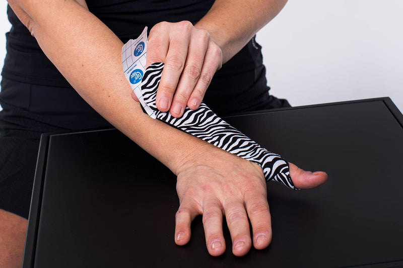 Curetape Kinesiotapes | Waterproof & Elastic Kinesiology Tape | Skin-Friendly Kinesio Tape | Latex-Free & Hypoallergenic | Sports Tape For Injuries & Complaints | 5Cm X 5M | Zebra - NewNest Australia