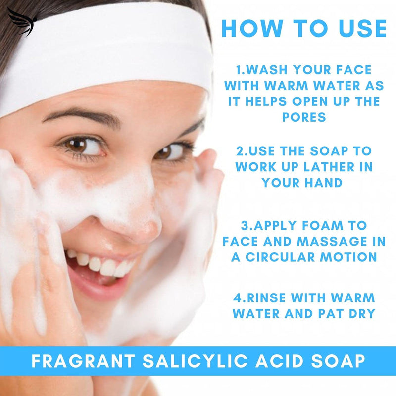 Salicylic Acid Body Wash Soap - [Made In U.K] Advanced Salicylic Acid Body Soap | Body Scrubs Treatment Face Soap Bar | Paraben and Cruelty Free - 100g (1) 1 - NewNest Australia