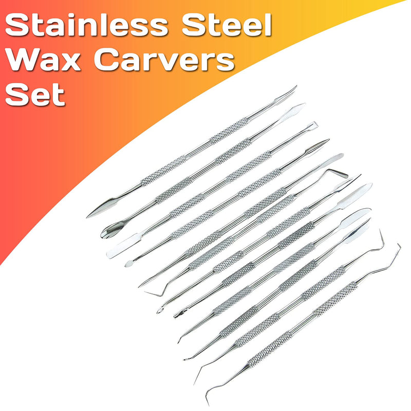 Lincoln Supplies Lincoln Supplies Stainless Steel Wax Carvers Set, Polymer Pottery Clay Spatula Carving Tool for Modeling, Sculpting and Shaping, Set of 12 - NewNest Australia