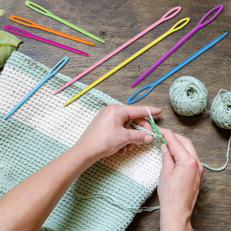 30 PCS Large Eye Plastic Needles, 2.7Inch/3.5Inch/5.9Inch Plastic Weaving Needles, Yarn Needles, Learning Needles, Safety Plastic Lacing Needles for Kids & Sewing Handmade Crafts 30 PCS - NewNest Australia