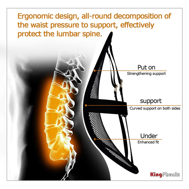 Lumbar Support (2 Pack) with Breathable Mesh, Suit for Car, Office Chiar - NewNest Australia