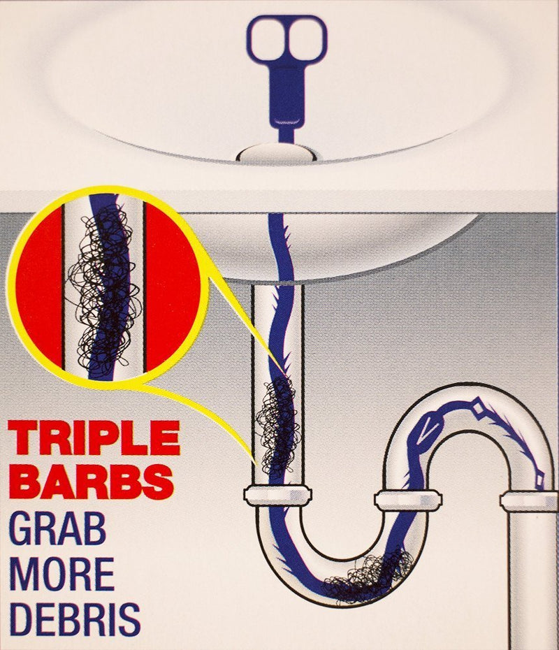 Roto Rooter Drain Snake Hair Clog Remover Flexible Plastic Hand Tool S ...