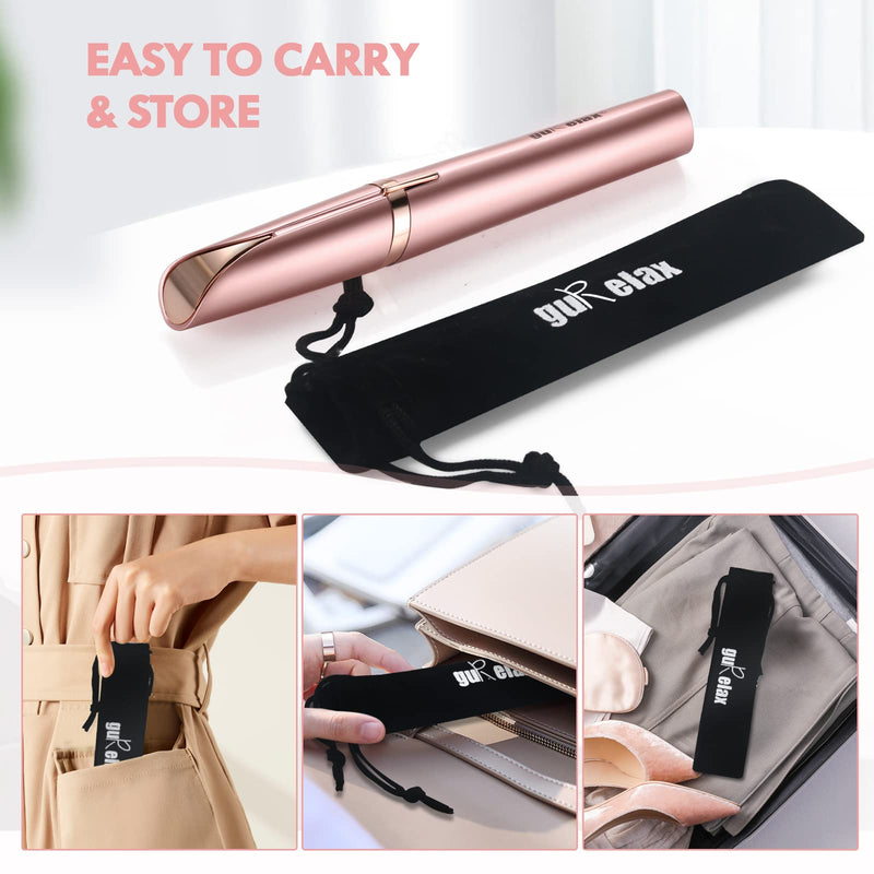 Eyebrow Trimmer, Rechargeable Eyebrow Epilator Pen Woman Electric Painless Portable Eyebrow Hair Remover Razor with 2 Replacement Blads Eyebrow Trimmer+blad - NewNest Australia