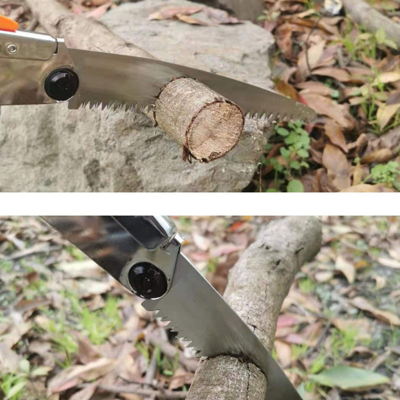 REXBETI Folding Saw, Compact Design 8 Inch Blade Hand Saw for Wood Camping, Dry Wood Pruning Saw with Hard Teeth, Quality SK-5 Steel 8-Inch Folding Saw - NewNest Australia