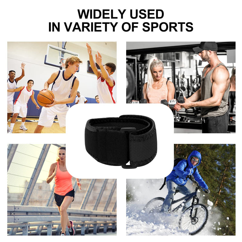 supregear IT Band Strap, Adjustable Iliotibial, Knee, Thigh, Hip & ITB Syndrome Compression Wrap Support, Breathable Patellar Tendonitis and Osgood Schlatters Stabilizer Brace for Men and Women Black - NewNest Australia