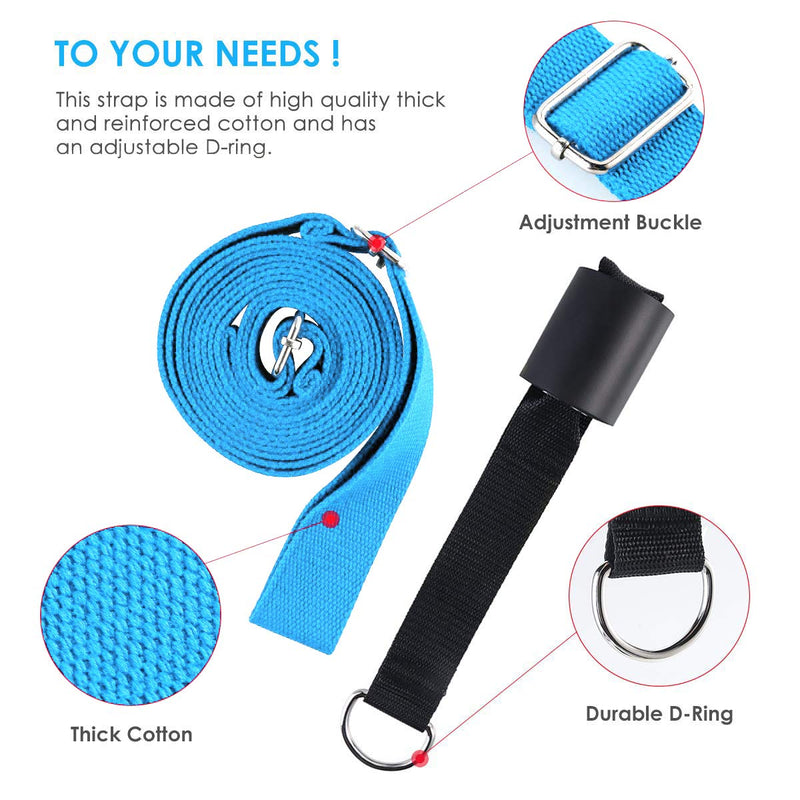 Price Xes Leg Stretcher, Door Flexibility & Stretching Leg Strap - Great for Ballet Cheer Dance Gymnastics or Any Sport Leg Stretcher Door Flexibility Trainer Premium Stretching Equipment light blue - NewNest Australia