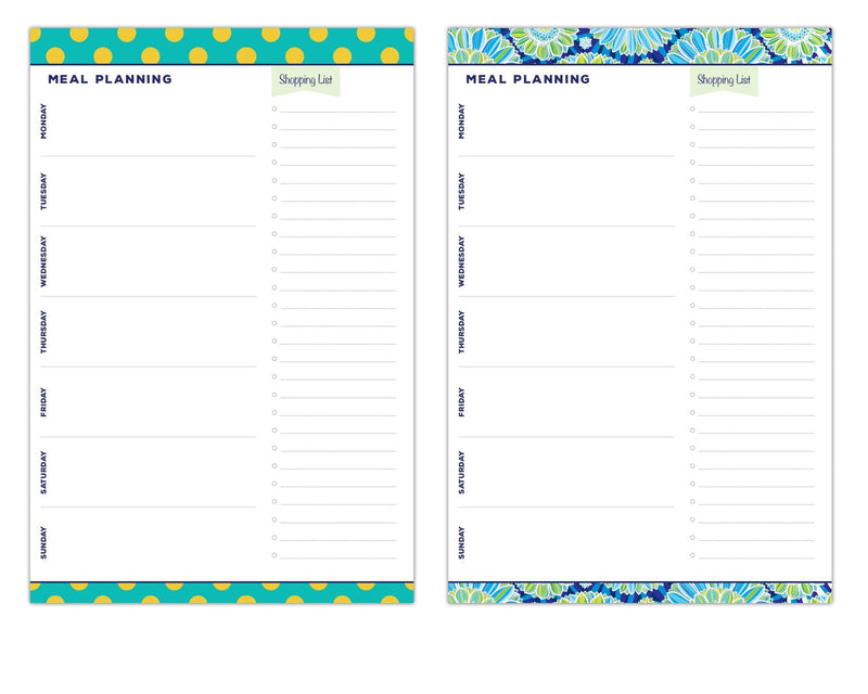 Meal Planning Pad 6"x9", 80 Sheets Per Pad - NewNest Australia