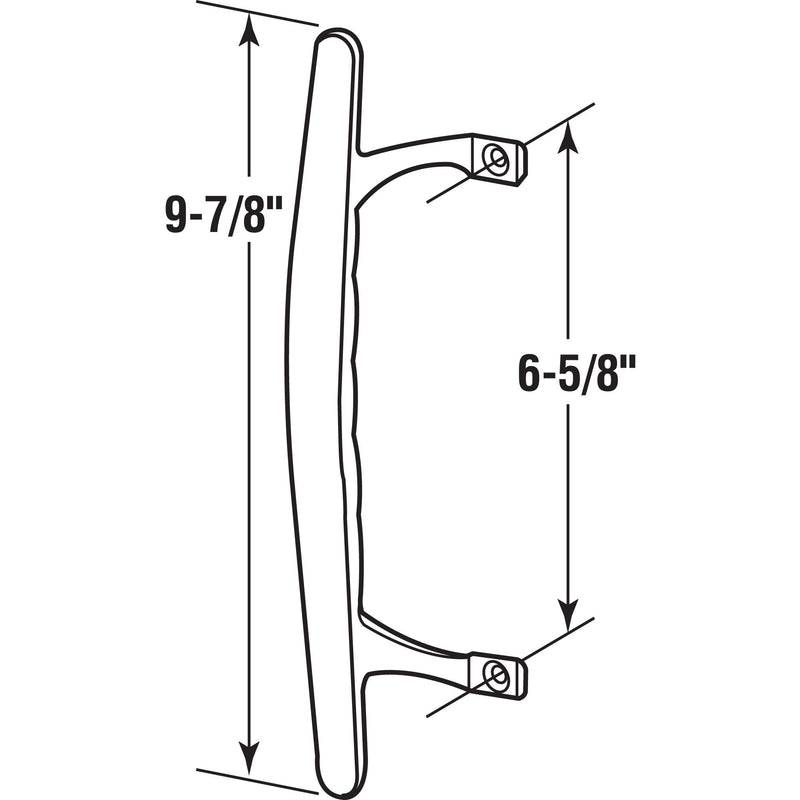 Prime-Line MP1067 Sliding Glass Door Pull Handle, Diecast Construction, Chrome, Pack of 1 - NewNest Australia