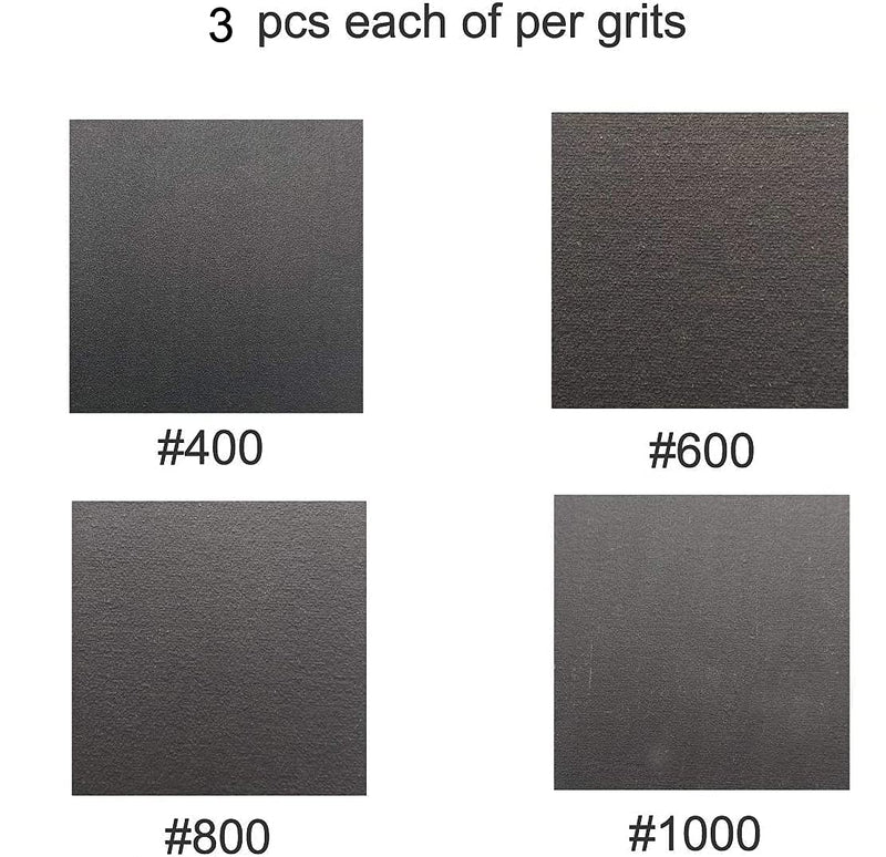 Sackorange 12 PCS 4 x 24 Inch High Performance Silicon Carbide Sanding Belts - 3 Pcs Each of 400 600 800 and 1000 Grits Premium Knife Sharpening Sanding Belts (4 x 24 inch) - NewNest Australia