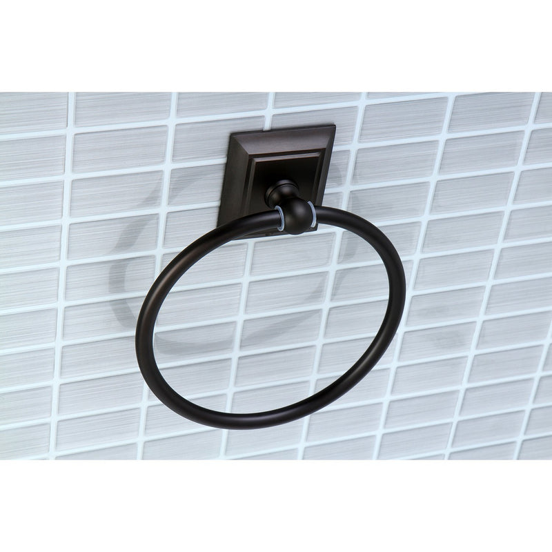 Kingston Brass Millennium Towel Ring, 7.63", Oil Rubbed Bronze Oil-Rubbed Bronze - NewNest Australia