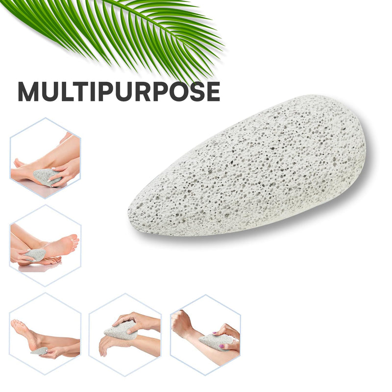 NIMXY Pumice Stone for Feet and Hands 1 Pc – Feet Hard Skin Remover – Foot Scrubber for Dead Skin Removal – Natural Foot File and Callus Remover for Skin Exfoliation (Grey) - NewNest Australia