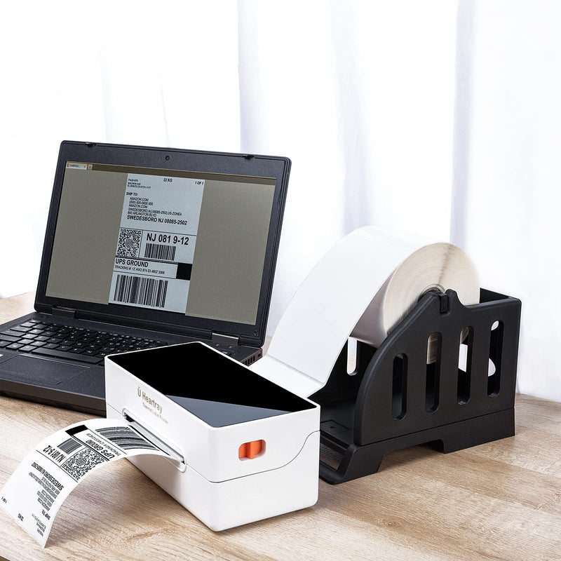 Ü Heartray Label Holder for Rolls and Fan-Fold Labels,Black Stand for 4x6" Thermal Label Printer - NewNest Australia