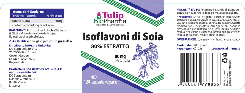 SOJA Isoflavones 80% Extract 120 Capsules Non-GMO, Laboratory Tested, Supports Hormonal Health - NewNest Australia